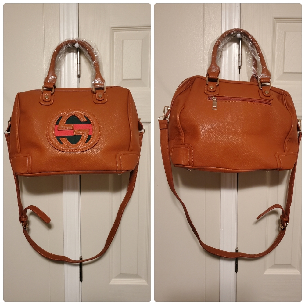 New Sturdy Faux Leather Crossbody Shoulder Handbag Purse